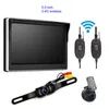 Kit de câmera de ré para carro de 5/7 polegadas Monitor LCD Display 2.4G Transmissor sem fio Sistema de estacionamento com visão traseira