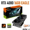 شاشات Gigabyte RTX 4080 الرسومات 16GB EAGLE GDDR6X بطاقة الفيديو NVIDIA 40 SERIES 22400MHz PCI Express 4.0 16x تسليم قطرة جديدة OT4UY