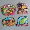 Aimants pour réfrigérateur Espagne IBIZA Tenefife Barcelone Woodon Aimants pour réfrigérateur Souvenir de voyage Décoration de la maison Cadeau pour amis 231201