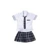 Set di abbigliamento Set di vestiti uniformi per studenti cosplay sexy da donna Set di costumi per ragazze della scuola da marinaio giapponese Gonna coreana ad alta consegna Dhswe