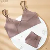 Bh Sets Vrouwen Naadloze Bh Set Sexy String Lage Taille Slipje Draad Beha Bralette Lingerie Beha Ijs Zijde Fe ondergoed SetL231202