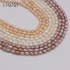 Loose Gemstones Natural Freshwater Pearl Rice Beads Round Pearls For DIY Craft Charm Bracelet Necklace Jewelry Accessories Making 4-5mm