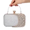 Damen-Abend-Handtasche, wunderschöne Perlen-Kristall-Perlen-Braut-Hochzeits-Party-Taschen, CrossBody-Handtaschen202M