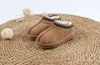 UG G Enfants Tout-petits Tasman II Pantoufles Tazz Chaussures de bébé Claquettes en Fourrure de Châtaigne Peau de Mouton Shearling Classique Ultra Mini Boot Mules d'hiver à enfiler Petites bottes en laine