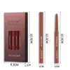 Lippenstifte 6-teiliges Lippenstift-Stift-Set, wasserdicht, nicht verschmierend, Lippenstift-Stift, matt, Lipgloss, rotierender Lipliner-Set, Damen-Schönheits-Make-up, 231201