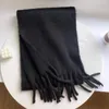 Halsdukar kvinnor Winter Shawl Stylish Women's Scarf Thick Warm Windproof med Twisted Tassel Detaling Neck Protection