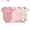 Conjuntos de roupas Fetchmous 4 pçs/lote unissex dos desenhos animados do bebê menino menina bodysuits bonito 100% algodão roupas recém-nascidos roupas de bebê 0 a 12 meses L231202