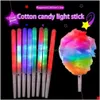 Bomboniera Led Light Up Cotton Candy Coni Colorf Glowing Marshmallow Sticks Bastone luminoso impermeabile Fy5031 B1031 Drop Deli Homefavor Dhzyc