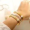 Mode européenne et américaine personnalité minimaliste Bracelet en acier inoxydable célébrité d'internet été polyvalent nouveau produit Bracelet pour les femmes