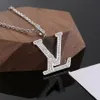 Luxury Brand Designer Necklaces Never Fading Gold Plated Stainless Steel Letter Choker Pendant Necklace Chain For Men Women Jewelry Gifts