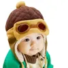 Casquettes Chapeaux Mignon bébé hiver chapeau infantile pilote casquette tout-petits cool bébé garçons filles enfants hiver chaud enfants tricoté chapeaux casquette pour 0-48 mois 231202