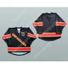 GDSIR CUSTOM Black Deutschland Germany Hockey Jersey New Top Ed S-M-L-XL-XXL-3XL-4XL-5XL-6XL