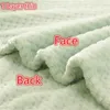 Filtar 3D Fluffy Plaids Super Soft Kids Pink Blue Mysig filt Spring Toddler Bedding Quilt Coral Fleece Furry Soffa Throw Baby Baby