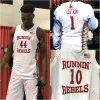 College Basketball draagt aangepaste UN Runnin' Rebels-truien Isaiah Cottrell Keyshawn Hall Luis Rodriguez Jones Jackie Johnson III Camer