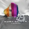 Sacos de noite Kurt G Moda HeartShaped Rainbow Mulheres Crossbody Colorido PU Tote Bag Outdoor Travel Ombro Design 231202
