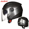 Cycling Helmets Men Motorcycle half Helmets Dual Lens Scooter Moto Helmet Casco village Riding capacete de moto motocross Helmets 231201