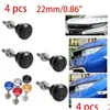 Hottes 22mm 4pcs bouton poussoir de voiture capot capot goupille de verrouillage kit de clip de libération rapide sexy capots de moteur accessoires style livraison directe Mo Dhby6