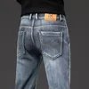 Winter New Men Fleece Warm Jeans Classic Style Business Casual Regular Fit Thicken Stretch Denim Pants Male Brand Trousers