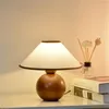 Lampes de table Temar Dimmer Moderne Nordic Wood Bureau Éclairage LED pour la décoration de la chambre à coucher à la maison