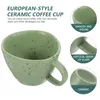 Dinnerware Sets High Capacity Coffee Cup Office Porcelain Mugs Spout Espresso Ceramics Household