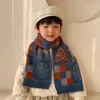 Scarves Wraps Winter Korean Fashion Children's Scarf Year Christmas Knitting Baby Shawls Wool Neck Wrap Kid Accessories Toddler Scarves 231202