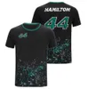 T-shirts pour hommes 2023/2024 Nouveaux fans de l'équipe de course de Formule 1 F1 Mesh respirant Col rond à manches courtes Jersey pour enfants Vêtements de sport en plein air Casualt-shirt Tee 9cpw