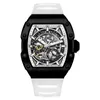 ساعة Wristwatches Bruboses-Men's Mechanical Watch مع الياقوت Crystal 316L الفولاذ المقاوم للصدأ الفولاذ المقاوم للصدأ