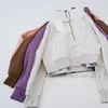 Grube bluzy jogi damskiej i aksamitne kurtki jesień i zimowe hoodys Sporty Half Zip Terry Designer Sweter Pieczące luźne ubrania
