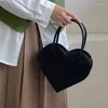 Evening Bags Sweet Cute Heart Shape Ladies Shoulder Bag Fashion Retro Design Women's Tote Versatile Female Armpit Handbag