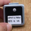 Okrągłe czyste białe laboratorium GIA LOUSE Gemstone G Color vs. CVD Diamond Hpht dla pierścienia