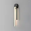 Wandlampen Modern Minimalisme LED Lamp Voor Binnen Thuis Slaapkamer Armatuur Zwart Goud Lichten Woonkamer Achtergrond Gangpad Bar Trap Decor