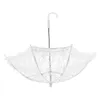 Parapluies Blanc Dentelle Parapluie Enfants Po Prop Coton Garniture Parasol Costume Accessoire Décorations De Mariage Cérémonie Enfants Décoratifs