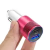 Dual Port PD USB C Type C Car Charger Auto Power Adapters 3.1A Chargers For iPhone 14 13 12 11 15 Pro Max Samsung Xiaomi Huawei Android phone Gps pc