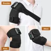 Foot Massager Thermal Knee Massager 3 in 1 Shoulder Knee Elbow Heating Massage Support Brace Rechargeable Vibration Pad Arthritis Pain Relief 231202