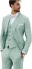 Costumes pour hommes Blazers lin costume d'affaires décontracté 4 pièces marié Banquet de mariage pour hommes Traje Americana Hombre vêtements 231202