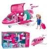 Аксессуары для кукол, милый игровой набор с самолетом мечты для путешествий и чемоданом, щенком, собакой, домашним животным, подарок на день рождения, Рождественский подарок, игрушки для детей 231202
