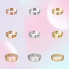 Love Ring Designer Rings For Women/Men Ring Wedding Gold Band Luxury Jewelry Accessories Titanium Steel Gold-Plated Never Fade Allergic 217866879473001