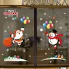 Window Stickers Christmas Snowflake Window Cling Stickers Glass Windows Xmas Dekaler Dekorationer Holiday Santa Reindeer Decal Christmas Sticker 231201