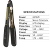 Hair Straighteners KIPOZI Hair Straightener Flat Iron Tourmaline Ceramic Professional Hair Straightener Culer Salon Steam Hair Iron Hair Care 231202