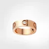 Box Love Ring Luxury Designer Titanium Stainless Steel Rings for Women 남성 보석 커플 입방 지르코니아 결혼 반지