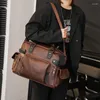 Aktentaschen 2023 Koreanische Version der Retro-Handtaschen-Trend-Herren-Akten-Umhängetasche