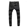 Herenjeans Ly Designer Mode Mannen Hoge kwaliteit zwarte stretch skinny vintage casual broek merk denim broek hombre