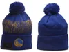 2023 Golden States Warriors Beanie Baseball Squadra nordamericana Toppa laterale Inverno Lana Sport Cappello lavorato a maglia Skull Caps Berretti A5