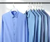 Camisas informales para hombres Camisa de fibra de bambú para hombres Camisas de vestir de negocios informales, elásticas y de manga larga, cómodas, suaves y transpirables, 231201