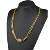 Collane con ciondolo TOPGRILLZ Collana Bracciale Set 8101214MM ACCIAIO INOSSIDABILE Oro Miami Catena cubana Curb Hip Hop Gioielli di moda Regalo per uomo 231201