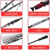 Sougayilang Casting Fishing Rod Reel Set 1821m Carbon Fiber and Max Drag 8kg with Line Lure for Bass Pike 231225