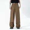 Męskie spodnie Regulowany łańcuch klamry klamry męskiej Mężczyźni Koreańska odzież uliczna moda luźna swobodna hip hop garnitur spodni męski spodnie