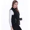 Women's Vests Heated vests Winter outdoor fishing USB Thermostatic 5 area heating vest washable sports mountaineering ski heated jacket WOMEN 231201
