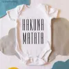 Vêtements Ensembles HAKUNA MATATA Bébé Vêtements Nouveau-Né Enfants Vêtements Enfant Body Roi Lion Bebe Barboteuse Combinaisons Pour Bébés DropshipL231202