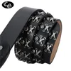 Ceintures Punk Rock ceintures pour hommes hommes Rivet luxe concepteur ceintures cloutées peau de vache Hip Pop ceintures pour Jeans Cinturones Para Hombre 231201